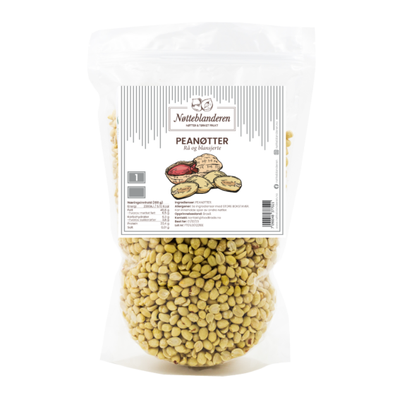 Peanøtter blansjerte 400g