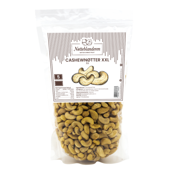 Cashewnøtter XXL (rå) 425 g