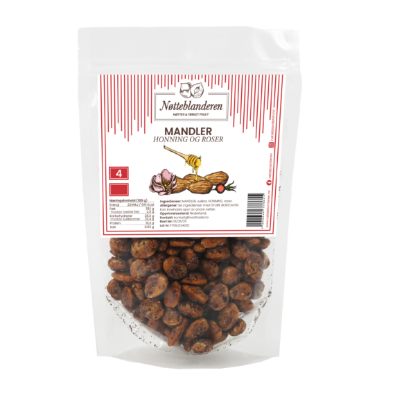 Mandler honning og roser 350g